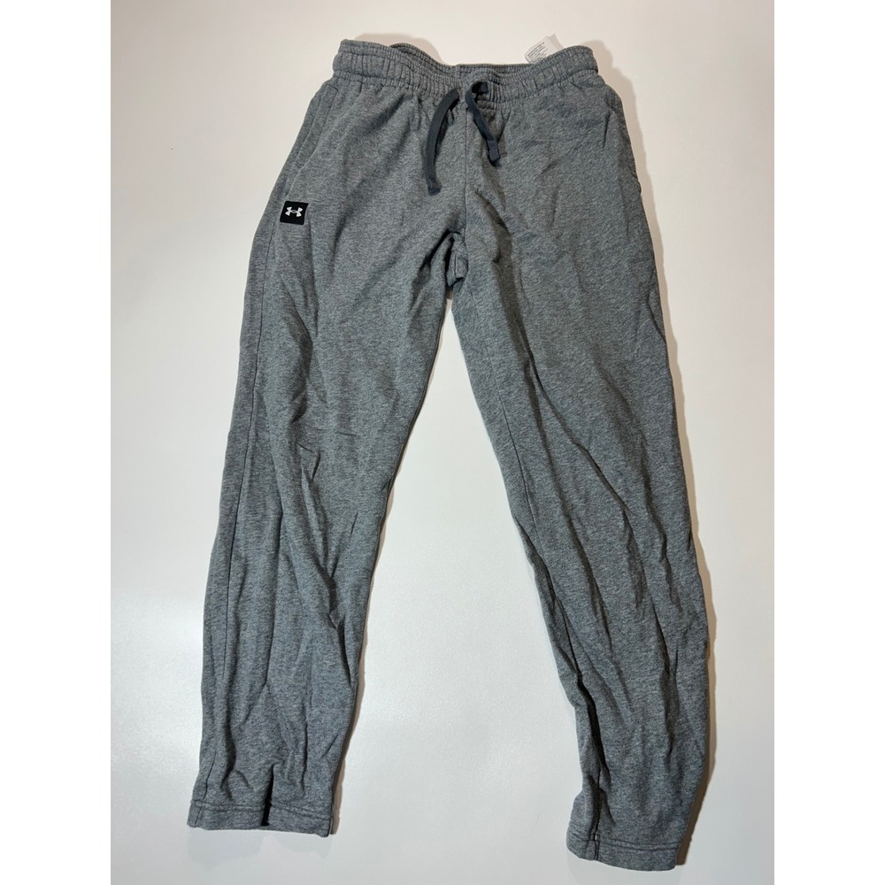 Under Armour Sweatpants Mens LG Gray Excellent Loose Fit Fleece Joggers